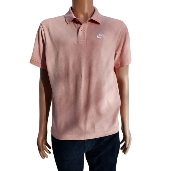 Nike Pink Polo Mens Shirt Medium - Picture 4 of 10